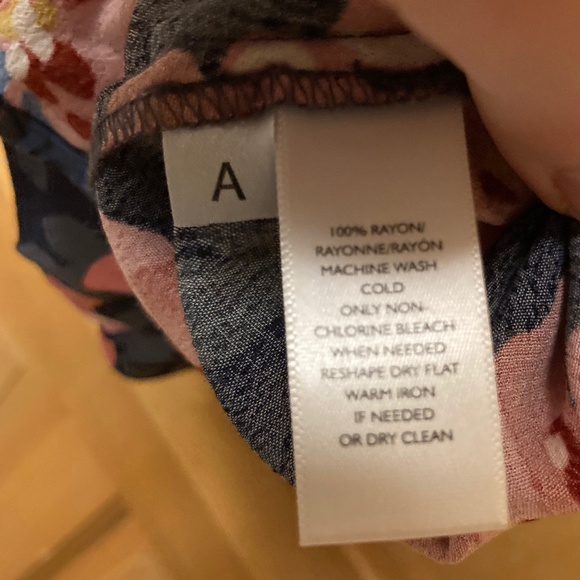 Loft Floral Swing Dress, Size S - Picture 6 of 6